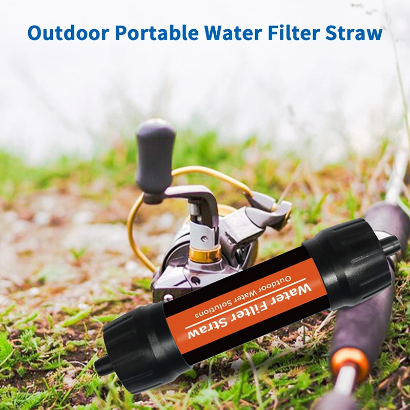 Outdoor Mini Water Filter Straw Camping Purification For Survival Or Emergency Supplies Portable Water Purifier Camping Hiking