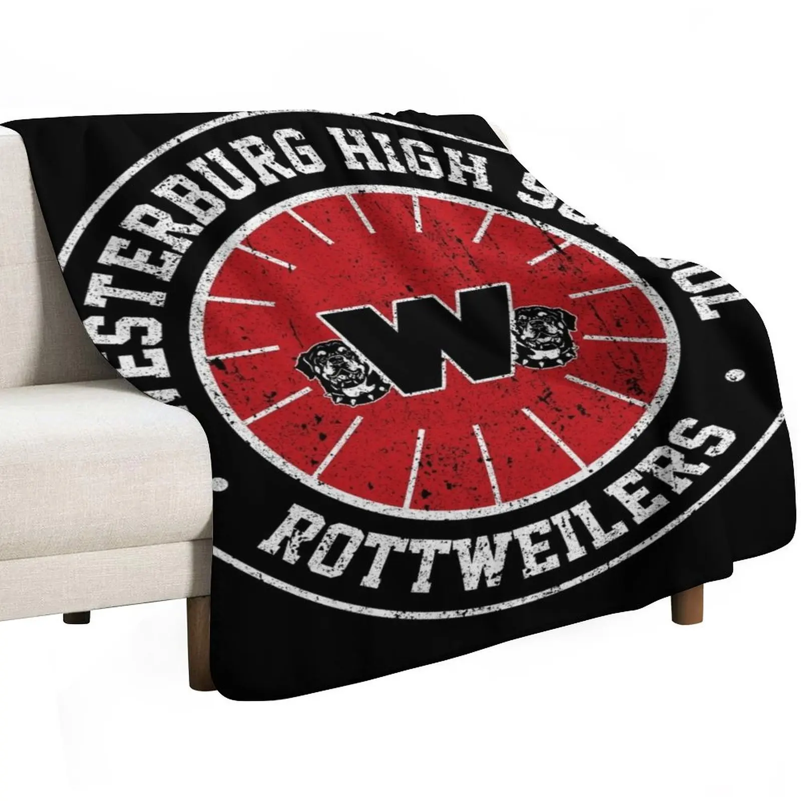 Westerburg High School Crest (Heathers) Variant Throw Blanket Cozy Throw Blanket Birthday Gift for Him Her