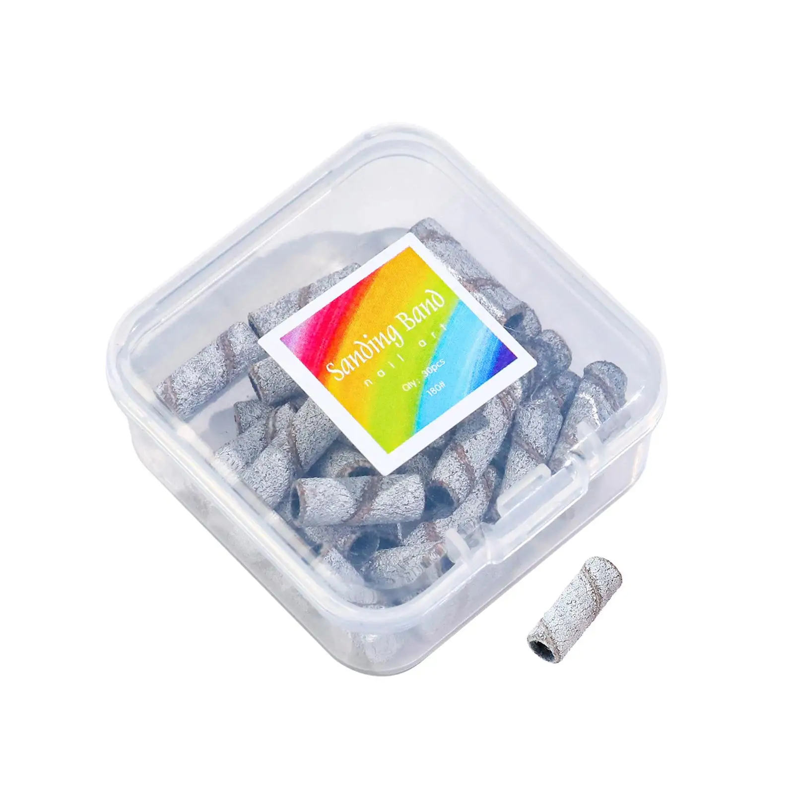 Fasce per levigatura per unghie da 3,1 mm Supporto per trapano in acciaio inossidabile Kit levigatrice per unghie elettrica per attrezzature per pedicure e manicure