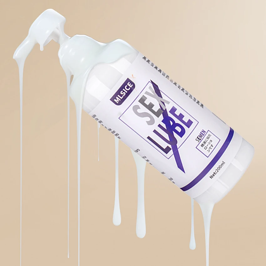 Lubricante de Semen sexual para lubricación Anal y vaginal, lubricante íntimo a base de agua para hombres y mujeres, juguetes para adultos, masturbador, productos sexuales en Gel 18+