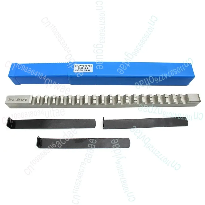 

18mm E Push-Type HSS Keyway Broach E1-18 Metric Sized Cutting Tool for CNC Machine New with 3pcs Shim