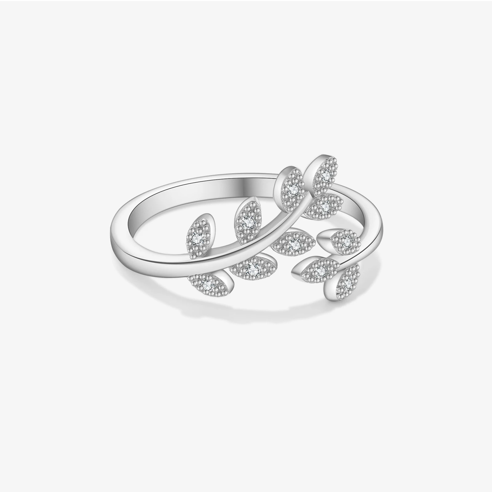 

VEWANT New 925 Sterling Silver Leafs Open Adjustable Ring Women 2026 Luxury CZ Zircon Tiny Wedding Party Casual Fine Jewelry