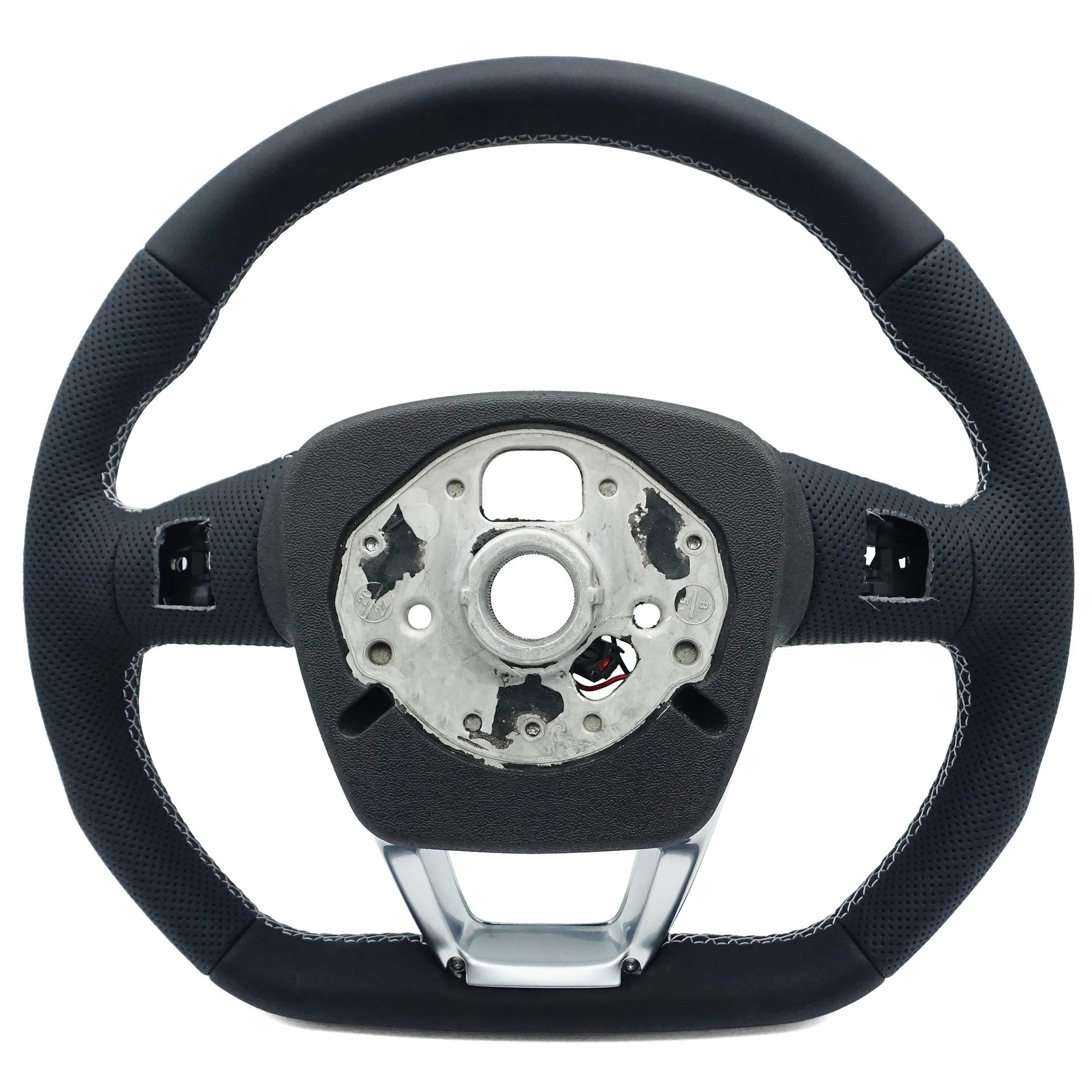 Suitable for Audi Q5L S standard semi-punched white line paddle-free with button heating hand decoder steering wheel