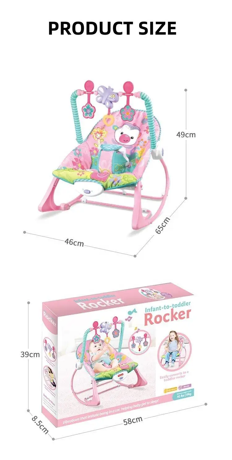 Baby Rocking Chair Toy For Newborns 0-36 Months Baby With Rocking Rocking Chair