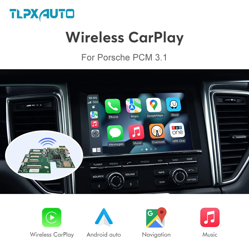 

Wireless Carplay Android Auto Module For Porsche PCM3.1 Cayenne Macan 911 Panamera Bosxter Android Auto