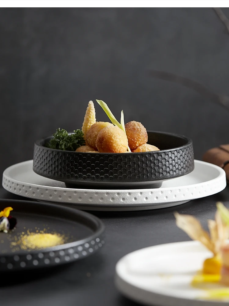 

frosted dinner high-end ceramic Steak Soup