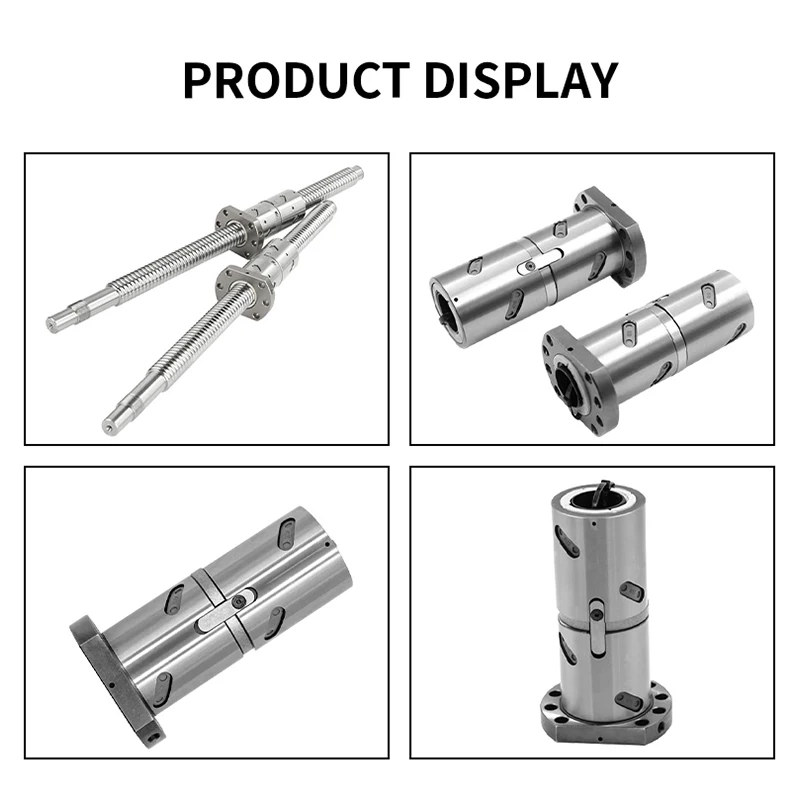 Ball Screw With Nut And End No Machined DFU1605 DFU2005 DFU2505 DFU3205 DFU3210 DFU4005 DFU4010 DFU5010 Length 1200-2500mm