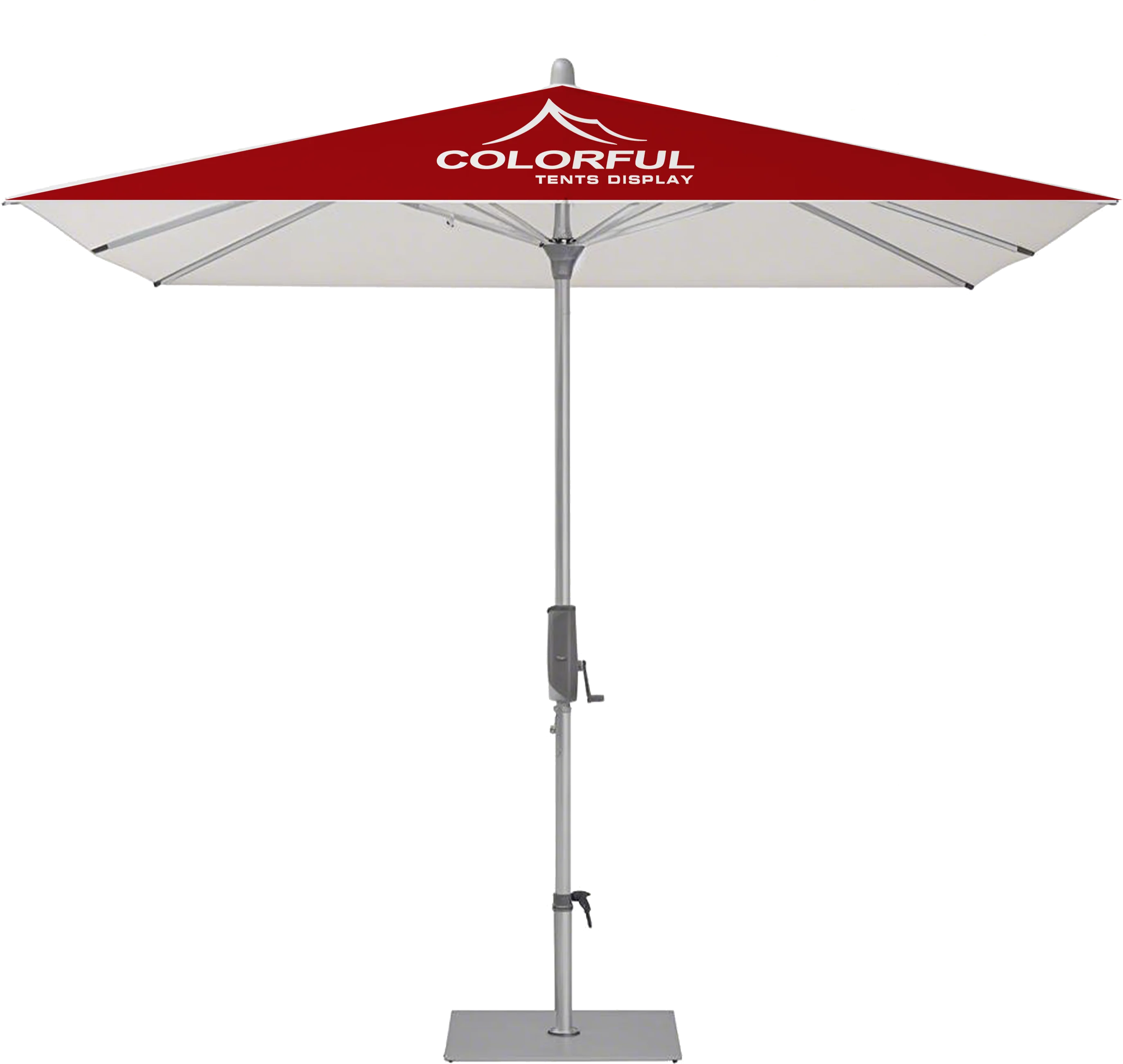 Middle Post Umbrella Luxury Aluminum Frame Durable And Portable Outdoor Events Sunshade