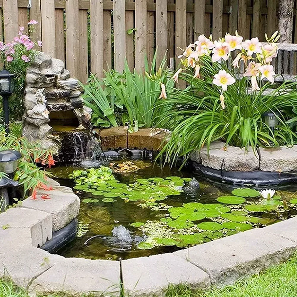 

Heavy Duty HDPE 2m*3m Impermeable Membrane Pond Liner Film Pool Cloth Fish Pond Skin Water Garden Supplies Landscaping Cover