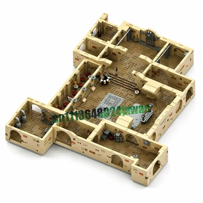 NEW 4412 Parts Expanded Jabba's Palace MOC Sci-Fi Base Model Custom Puzzle DIY Creative Assembly Educational Toy Popular Gifts