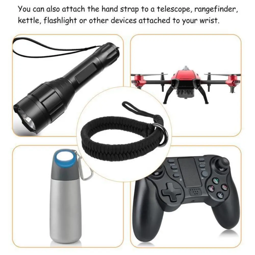 Nylon Umbrella Rope Camera Wristband Handmade Woven Secure Connector Hand Strap for Canon Nikon Sony Fuji Leica Olympus