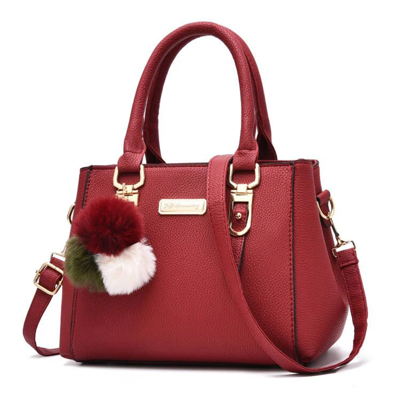Yogodlns Frauen Perlen Anhänger Handtasche Damen geprägte Umhängetasche Damen Messenger Bag Hairball Taschen hochwertige Tasche – Detail 24