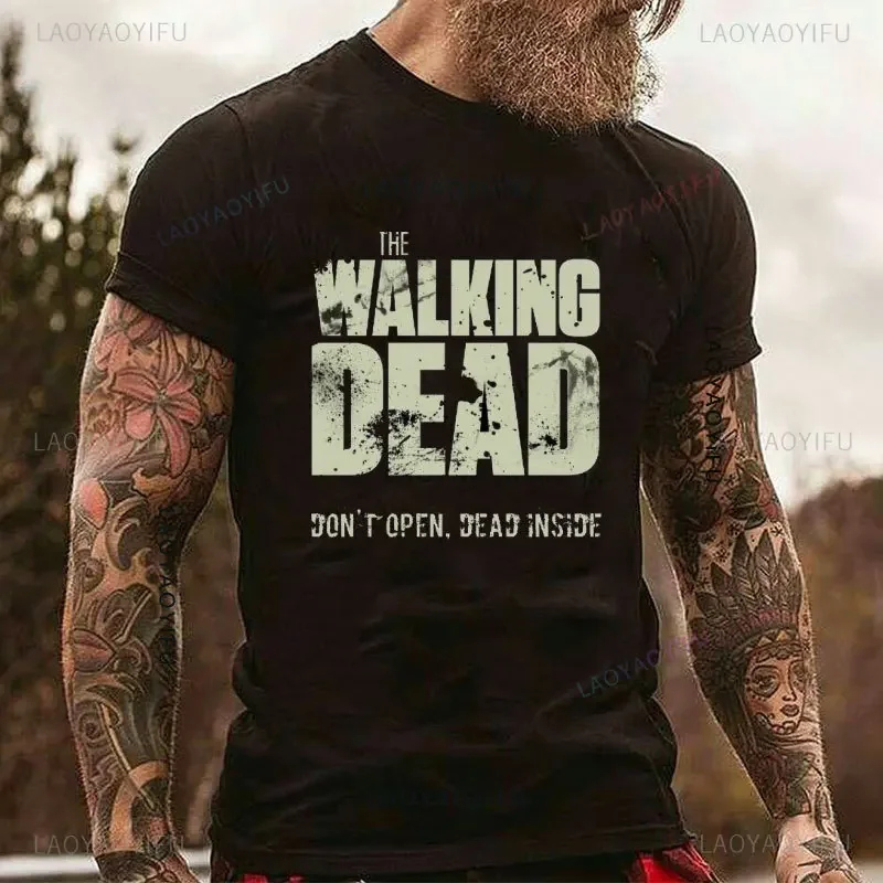 Summer The Walking Dead Unisex T-Shirts TV Movie Fashion Negan Lucille I Am Negan Graphic Tees 90s Harajuku O-neck Man T Shirts