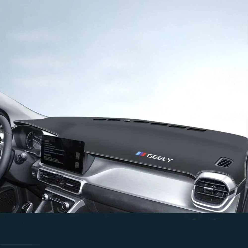 لجيلي Coolray Belgee X50 2019 2020 2021 2022 2023 2024 لوحة القيادة الوسادة اكسسوارات الداخلية تقليم سيارة الأشعة فوق البنفسجية واقية حصيرة #1