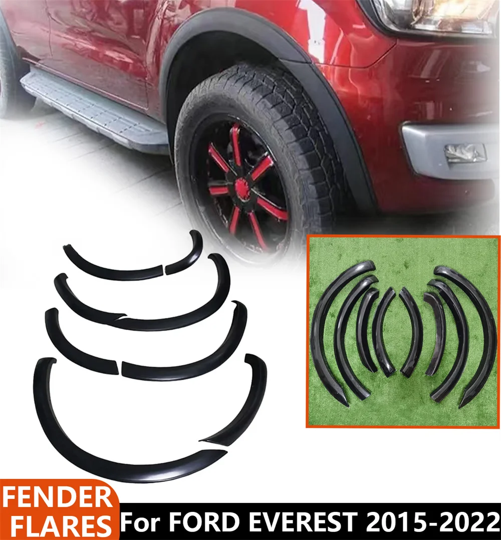 ABS Fender Flares For Ford Everest 2016 2017 2018 2019 2020 2021 Wheel Arches Mudguard Car Accessories