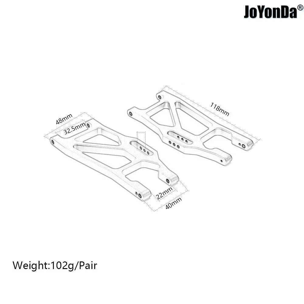 #8930 Aluminum Lower Suspension Arms (left and right, front or rear) 2pcs for RC  Traxxas 1/10 MAXX 89076-4