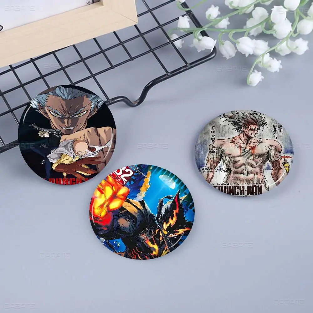 Hero Hunter Garou One Punch 58mm Animals Funny Brooches Badge Backpack Clothes Gift Accessory
