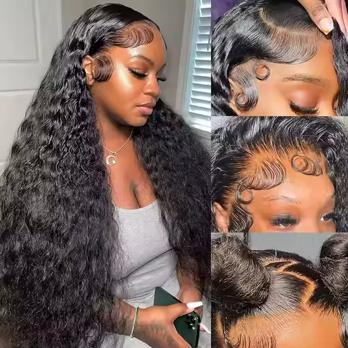 High Density 250% 40 46Inch Deep Wave 13x4 13x6 HD Lace Front Human Hair Wig Loose Water Wave Curly Lace Frontal Wigs Human Hair - Image 4
