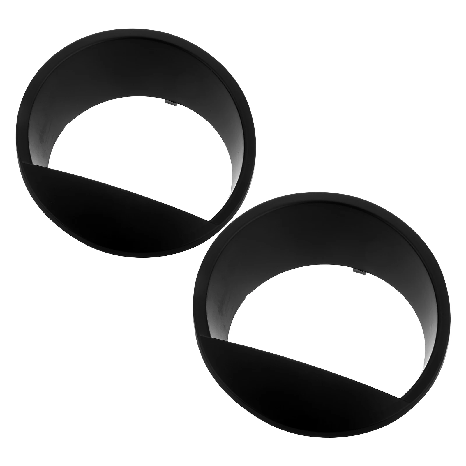 

2Pcs Headlight Cover Front Plastic Bezels Replacement for 7inch Durable Waterproof Lampshade Trim Guard
