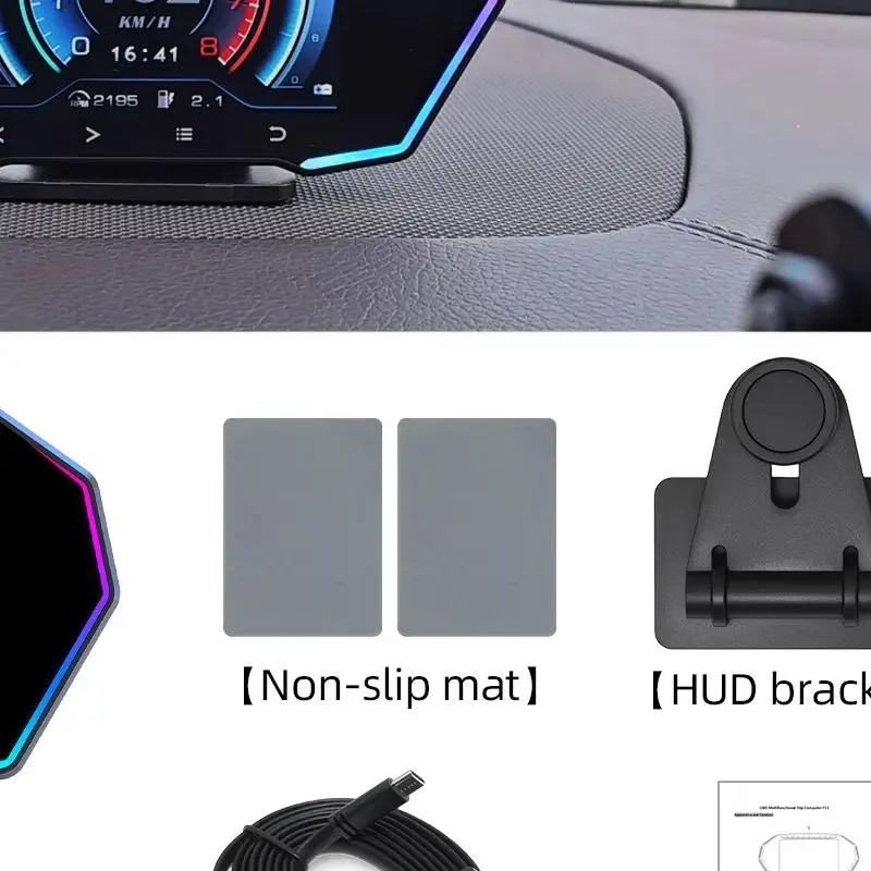 

Цифровой автомобильный спидометр F11 с GPS+OBD, проекционный дисплей, бортовой компьютер, сигнализация о превышении скорости, напоминание о усталости за рулем