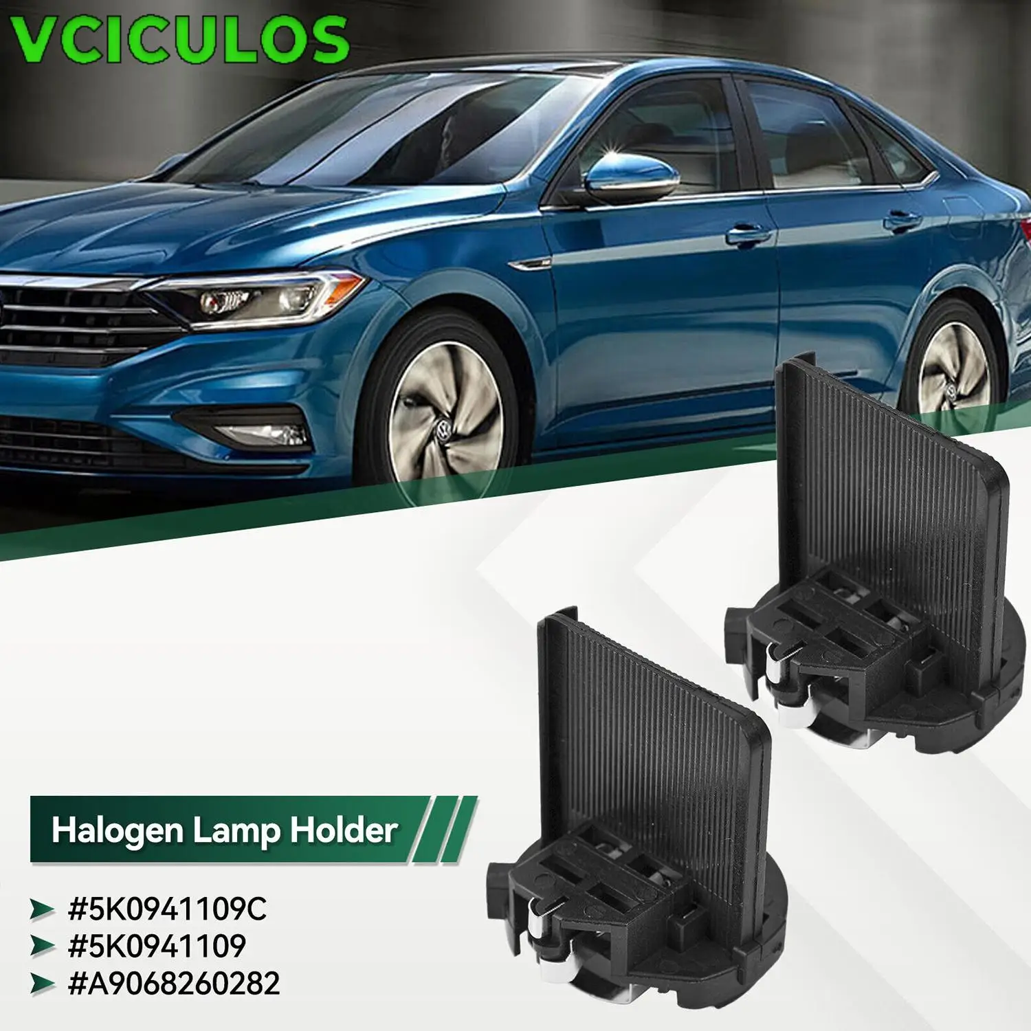 2Pcs 5K0941109C H7 Headlight Bulb Socket Retainer Holder Adapters A9068260282 For VW Golf GTI Passat Tiguan  Car Interior Parts