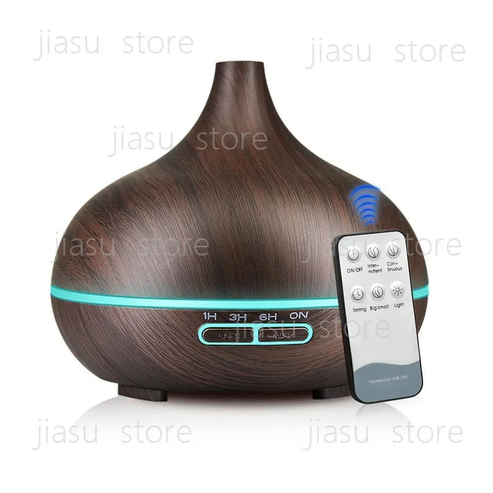 Ultrasonic Air Humidifier Diffuser Essential Oil Humidifier Wood Grain Aromatherapy Machine
