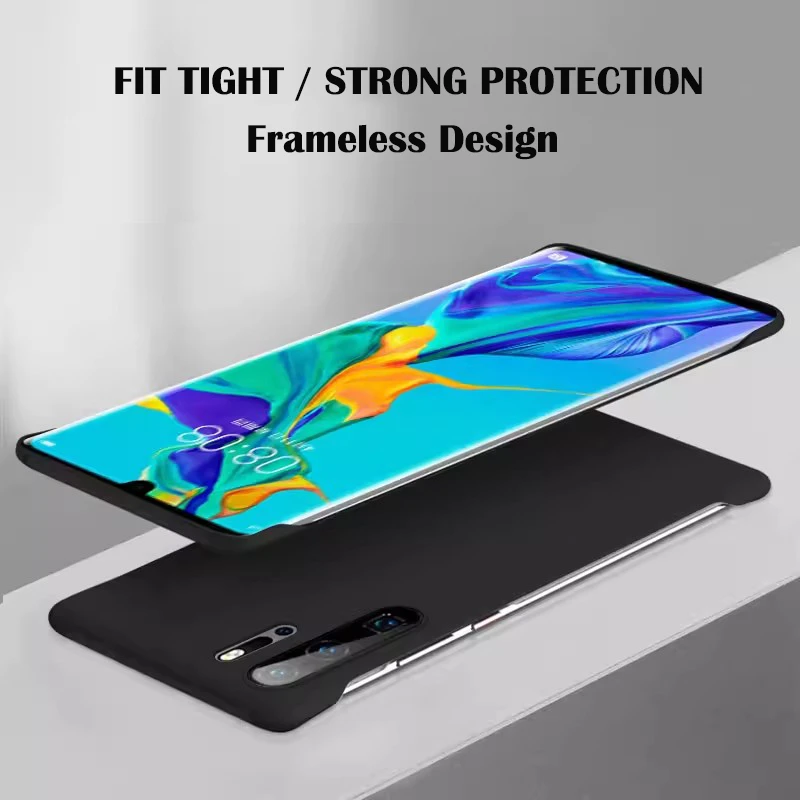 Solid Candy Color Frameless Hard PC Back Cover Case For Huawei P30 Pro Coque p30Pro ShockProof Ultra Thin Cases