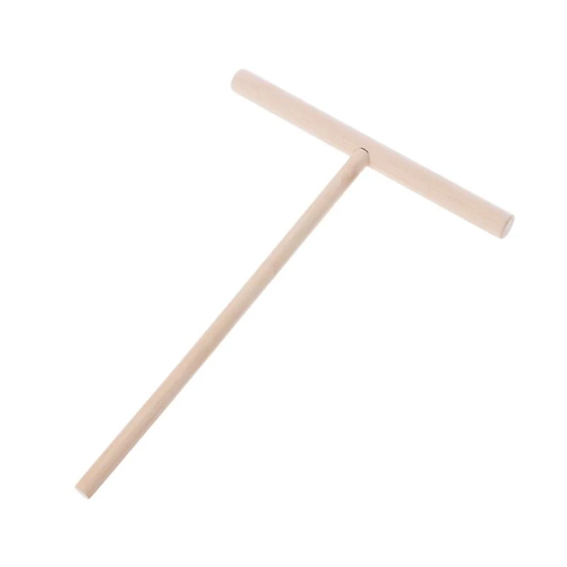 F92B 1PC for T Wooden Pancake Batter Spreader Rolling Pin Kitchen Tool