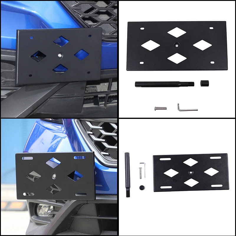 For Subaru WRX VB 2022-2025 Levorg VN Forester SK 2019-2024 Side License Plate Bracket Aluminum Tow Hook Mount Fit US JP Plate