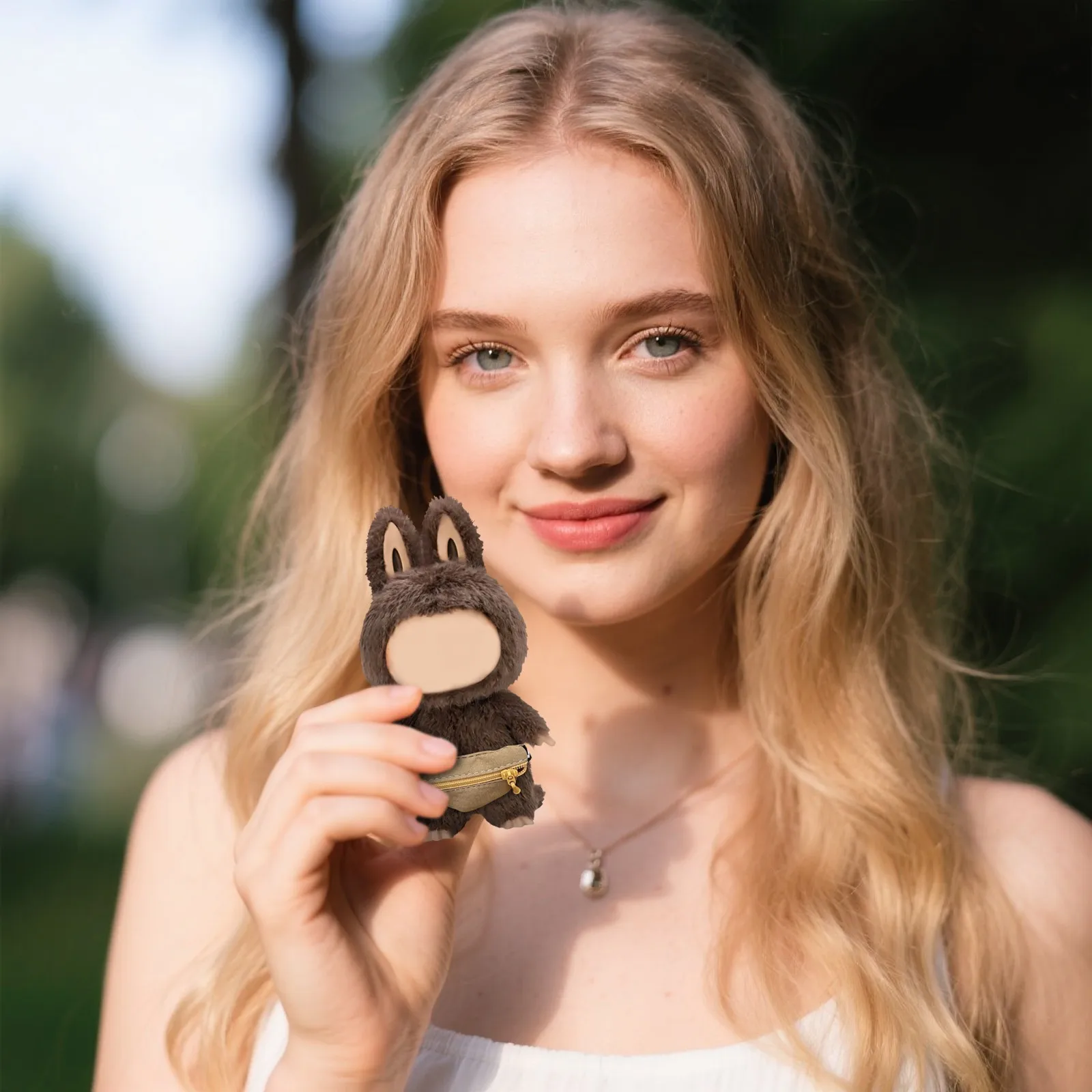 Interesująca mała torebka z tkaniny odpowiednia dla lalek o wysokości 17 cm (10-20 cm), pluszaków anime, uroczych akcesoriów, urocza torebka dla lalek.