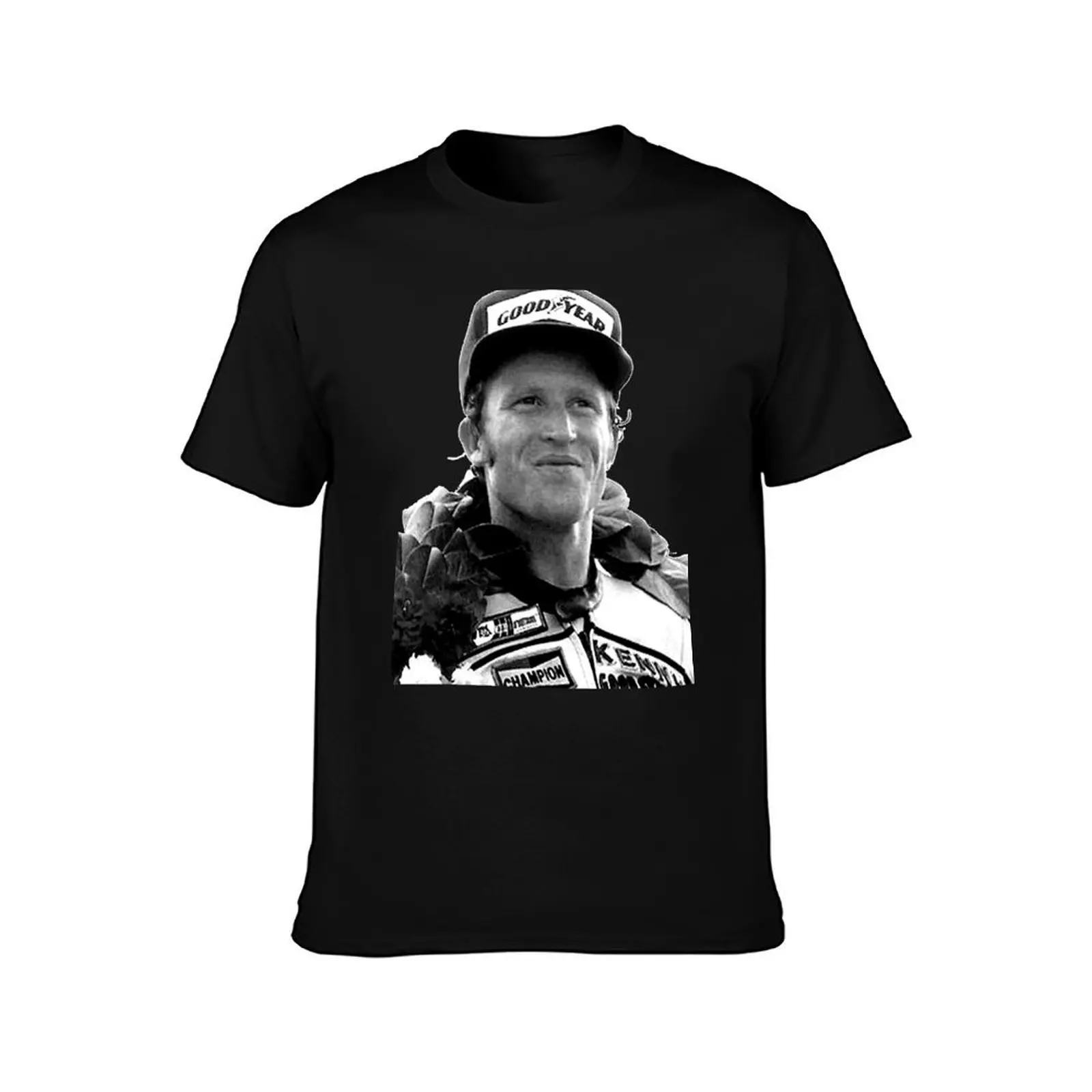 King Kenny Roberts, Motorcycle Legend T-Shirt Work Style Casual T-Shirt