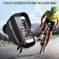 6.5 Inch MTB Tube Handlebar Bag Touch Screen Waterproof Front Top Tube Bike Bag Cycling Accessories Bicycle Handlebar Phone Bag