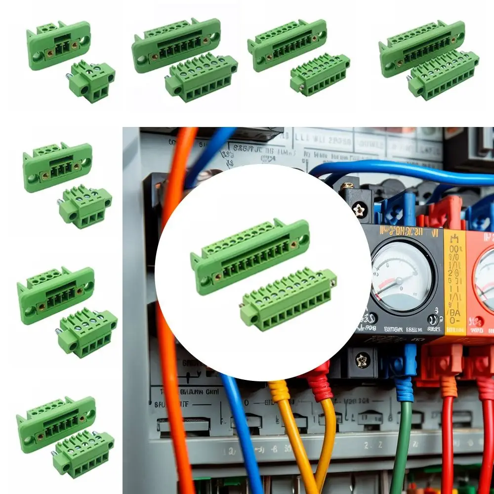 Pitch 3.81mm 15EDGWC 3.81mm Terminal Block 2P/3P/4P/5P/6P/8P/9P Through-wall Welding-free JM15EDGKM 3.81mm Pitch Connector