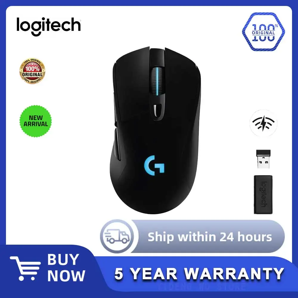 

Logitech G703hero Esports Eat Chicken Macro RGB Backlit Computer Game Wireless Charging Mouse bluetooth wireless mouse