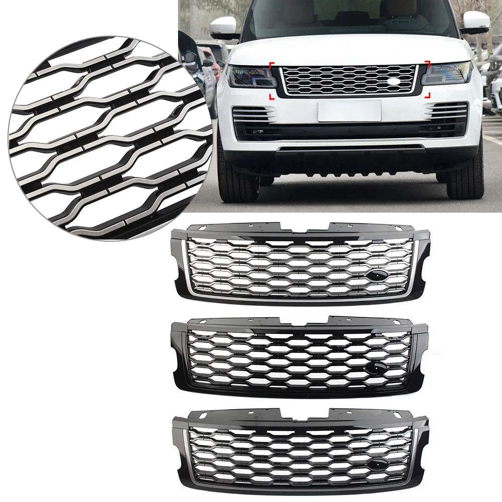 

Car Front Bumper ABS Grille Grill For Land Rover Range Rover 2018 2019 2020 2021 2022 LR098084 LR098080 LR098082