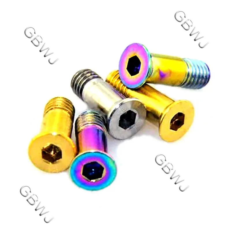 1/2/5/8Pcs Road Mountain Bike Bicycle 14.2mm 15.5mm Shift Rear Derailleur Pulley Jockey Wheel Fixing Bolts Titanium Alloy Screws