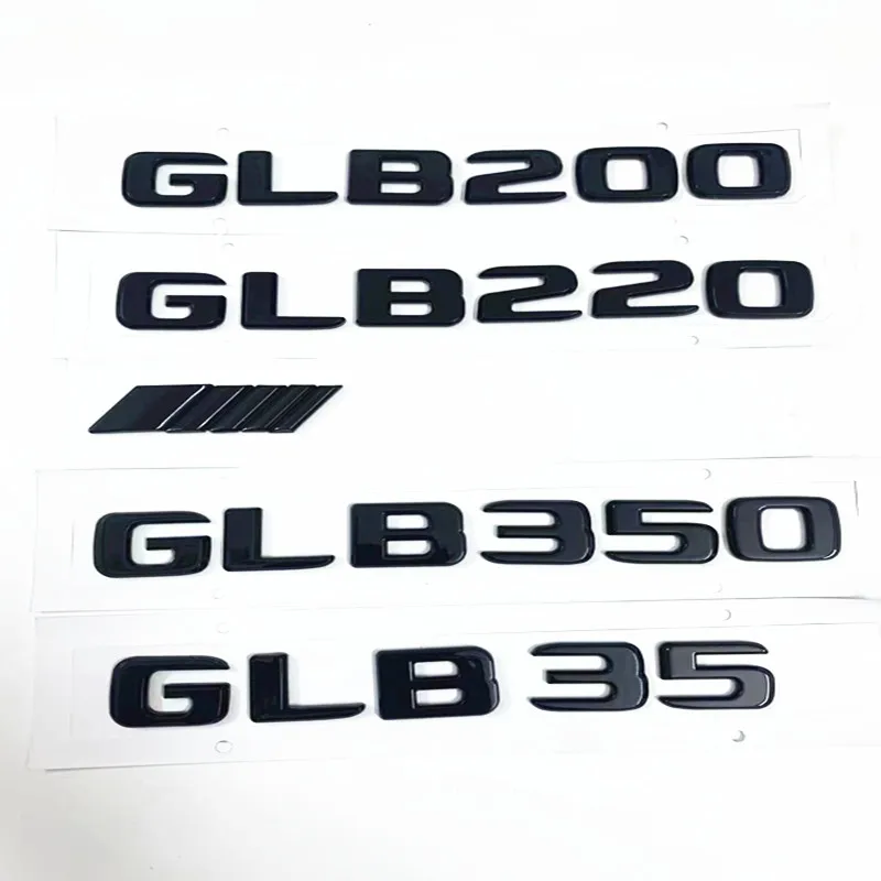 Car Trunk Letters Logo Emblem Badge Decals Sticker For Mercedes Benz GLB Class GLB35 GLB180 GLB200 GLB250 GLB300 X247 4Matic