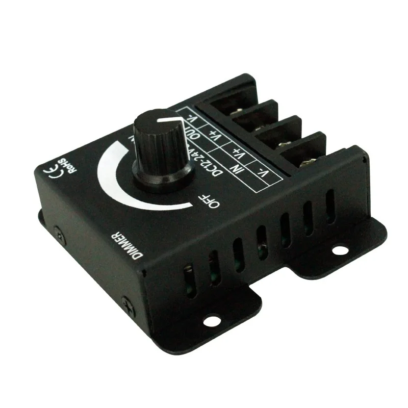 

Ручка 12 В, 24 В, черный железный корпус, диммер 30 А, ручной переключатель с бесступенчатым затемнением, подходит для монохромной светодиодной ленты