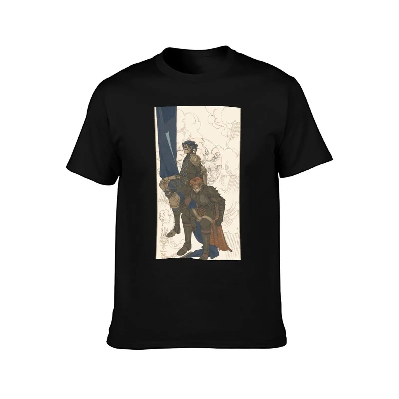 Felix and Sylvain T-Shirt Basic Solid Color Casual Tee Shirt T-Shirt