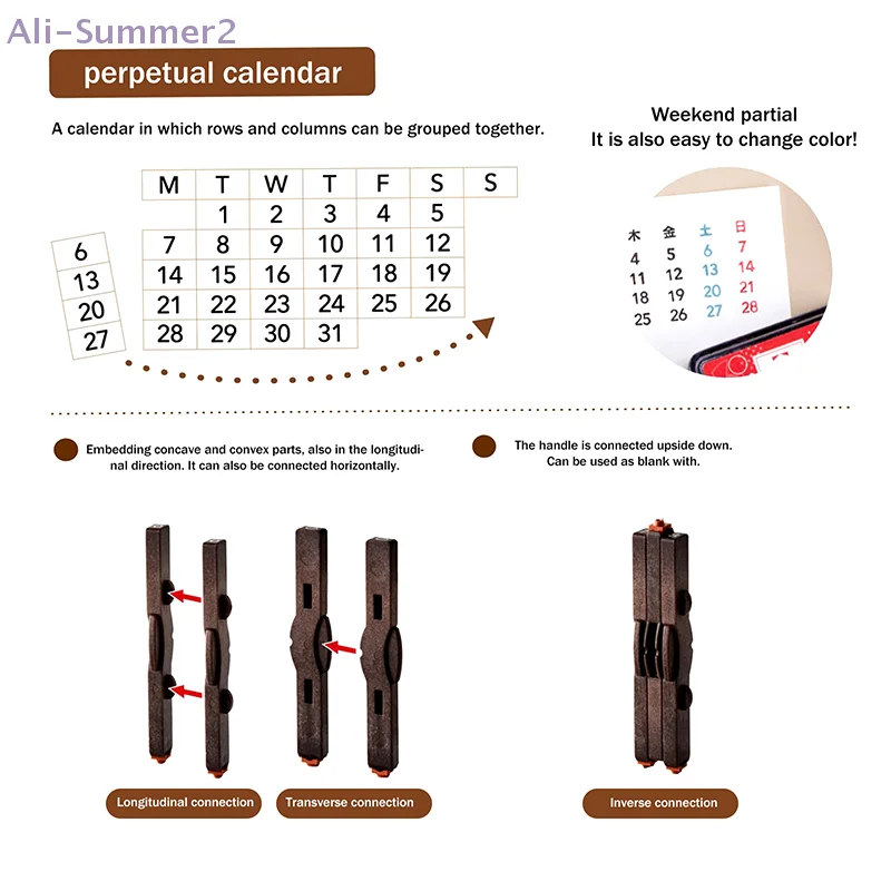 ترقيم الأبجدية، ختم متصل، ختم مطاطي، أرقام موحدة، ختم تقويم دائم