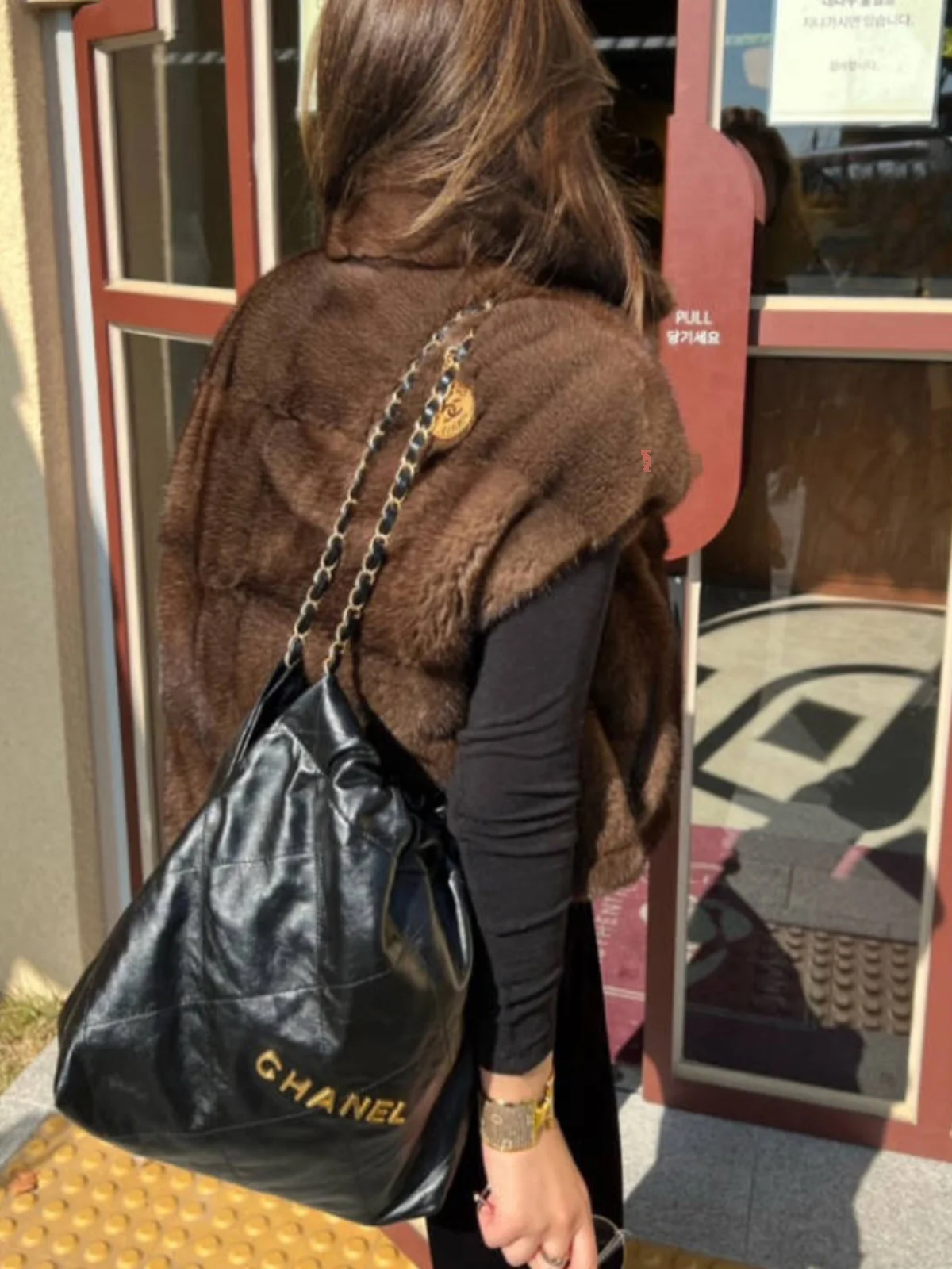 양면 착용 가능 여성용 동대문 스타일 퍼 베스트 따뜻한 두꺼운 지퍼 잠금 코듀로이 한국 출퇴근용