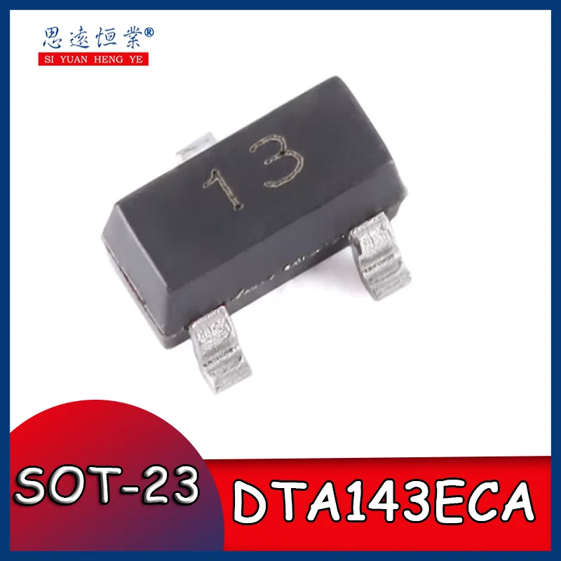 

50 шт. оригинальных цифровых транзисторов DTA143ECA 13 SOT-23 50 В 100 мА PNP