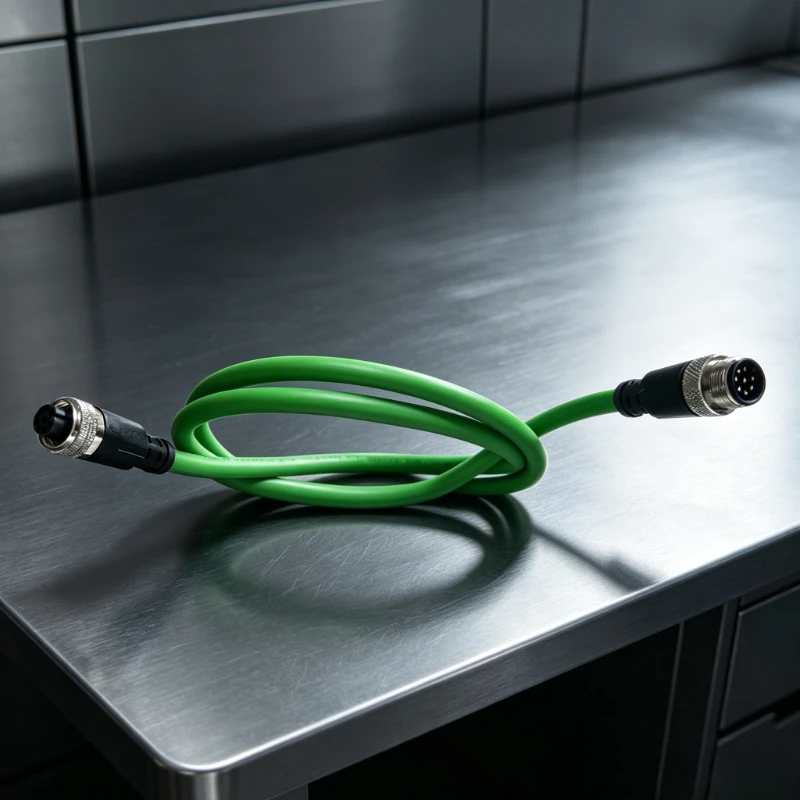 8Pin A/D/X-code M12 to RJ45 Double Shielded High Flexible Network Cable 4pin Aviation Drag Chain Line Industry Camera Connector