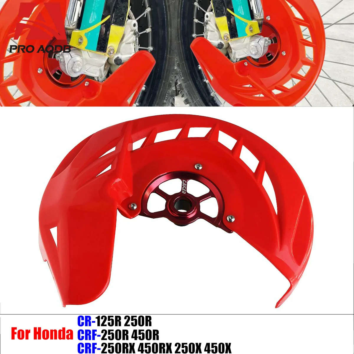 Sturdy Motorcycle CNC Accessories - Front Brake Disc Rotor Protector Cover Guard For Honda CR CRF 125R 250R 450R 250X 450X 450RX