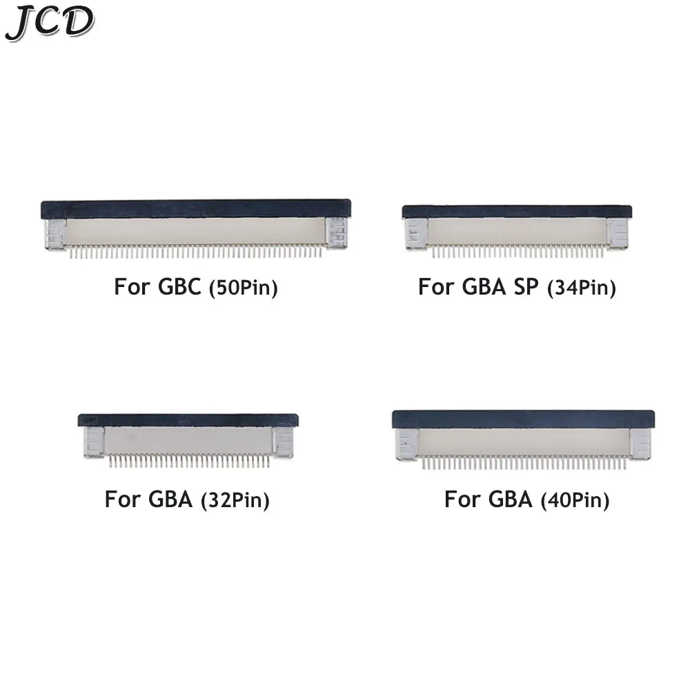 JCD For GBC GBA SP LCD Screen Connector Ribbon Flexible Cable Connect Jack Socket For GBA 40Pin 32Pin Female connector