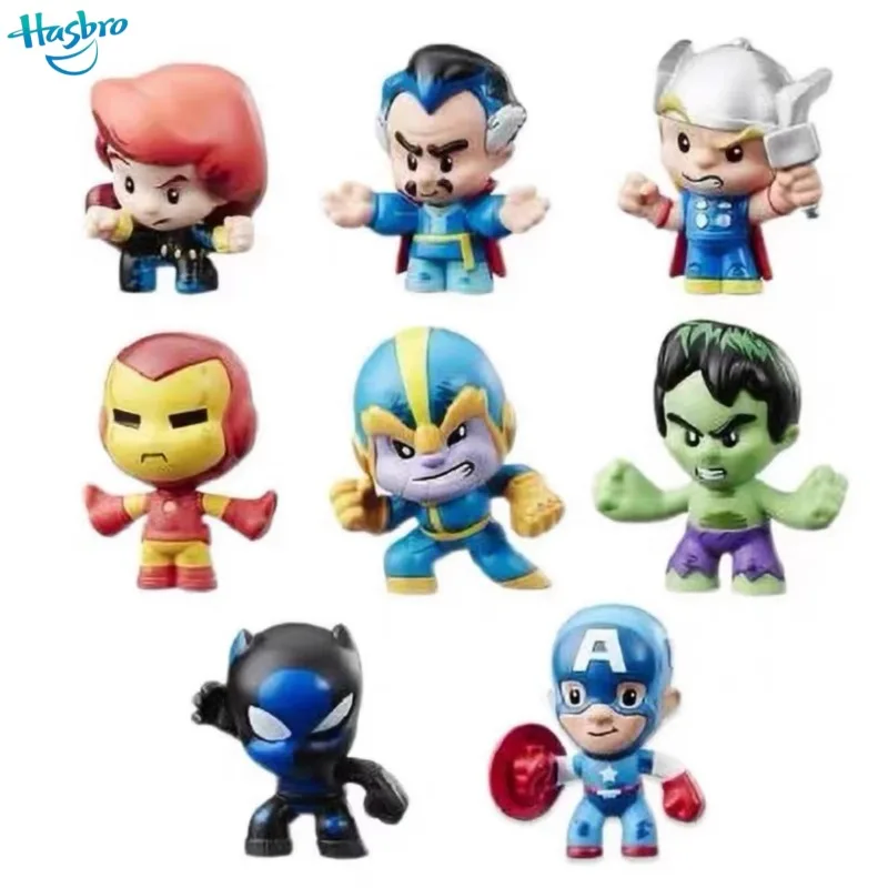 

Marvel The Avengers Captain America Thanos Cartoon Q Version Doll Style Surprise Blind Box Desktop Ornament Decoration Boys Gift