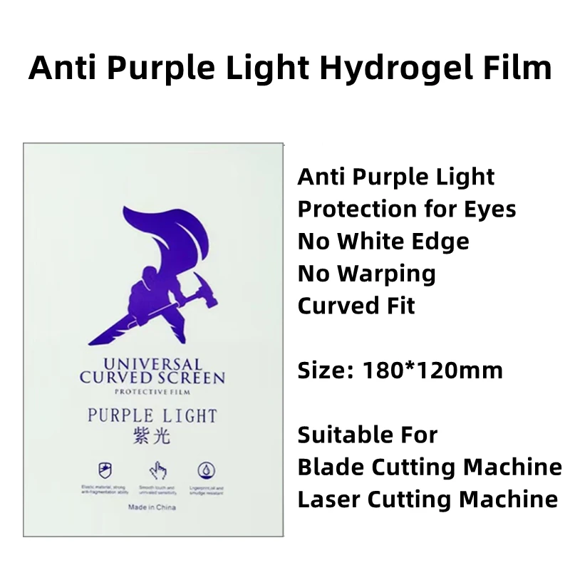 50pcs HD Hydrogel Film For All Phone Protecting Film Cutting Machine Matte/Anti Blue-Ray/UV/Privacy TPU LCD Screen Protector