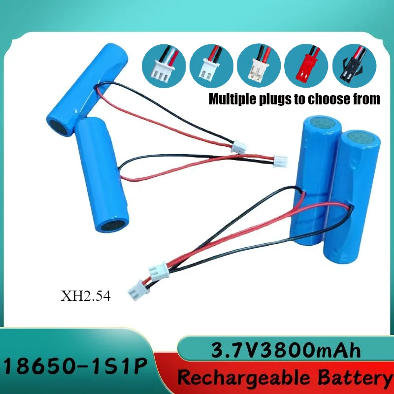 3.7V 18650 3800mah Lithium Battery for Flashlight Bluetooth Speaker Hair Clipper Led Light Toy Car + PCB Protection Board