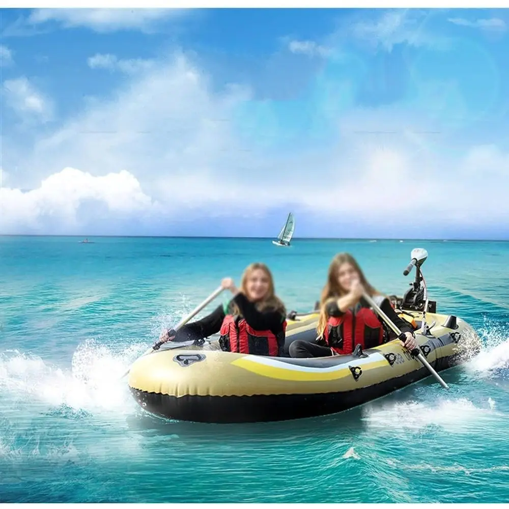 

Ocean-Ready Thickened PVC Inflatable Boat with Safety Features for Outdoor Rowing