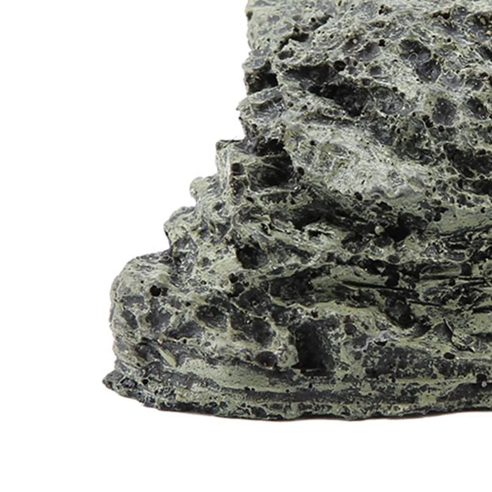 Resin Fish Hiding Cave Gentle Slope Non-Discoloring Reptile Hiding Habitat Crawling Terrace Wide Flat Top Turtle Hide Cave